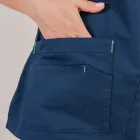 Bluza medicala Lotus Flex, stretch, bleumarin, CVC-NP1