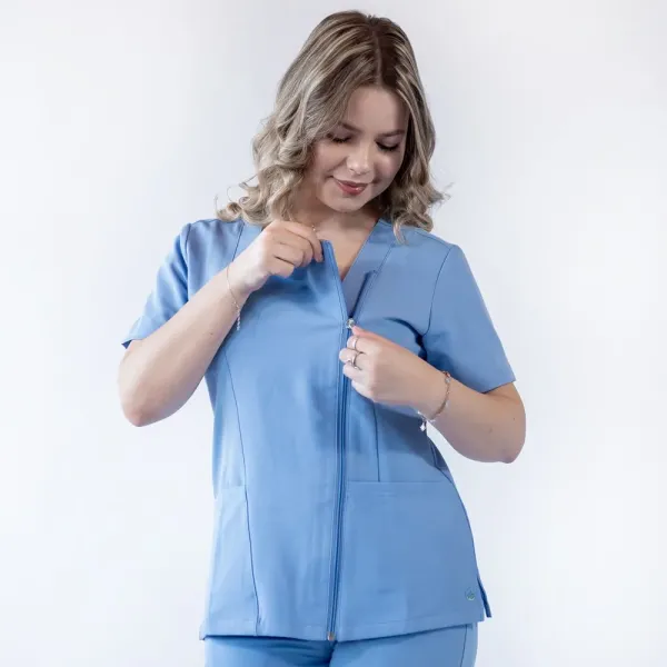 Costum medical Lotus Flex, stretch, albastru ciel, TRS-NP11 TRS-SP9