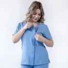 Costum medical Lotus Flex, stretch, albastru ciel, TRS-NP11 TRS-SP9