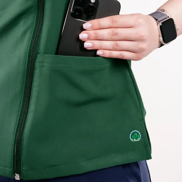 Bluza medicala Lotus Flex, stretch, verde hunter, TRS-NP11