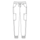 Costum medical Lotus Flex, stretch, visiniu/bleumarin, TRS-NP13 TS-SP4