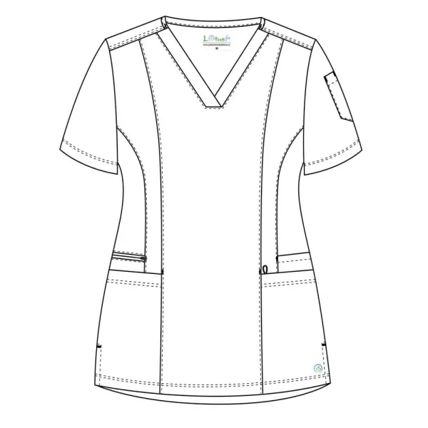 Bluza medicala Lotus Flex, stretch, visiniu, TS-NP7