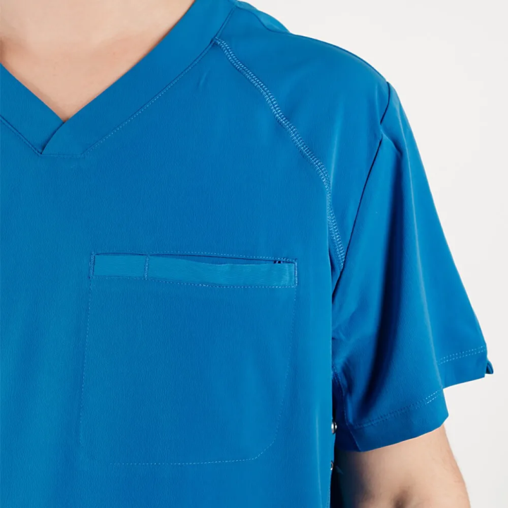 Bluza medicala Lotus Flex, stretch, albastru royal, TS-NP9 - imagine 4