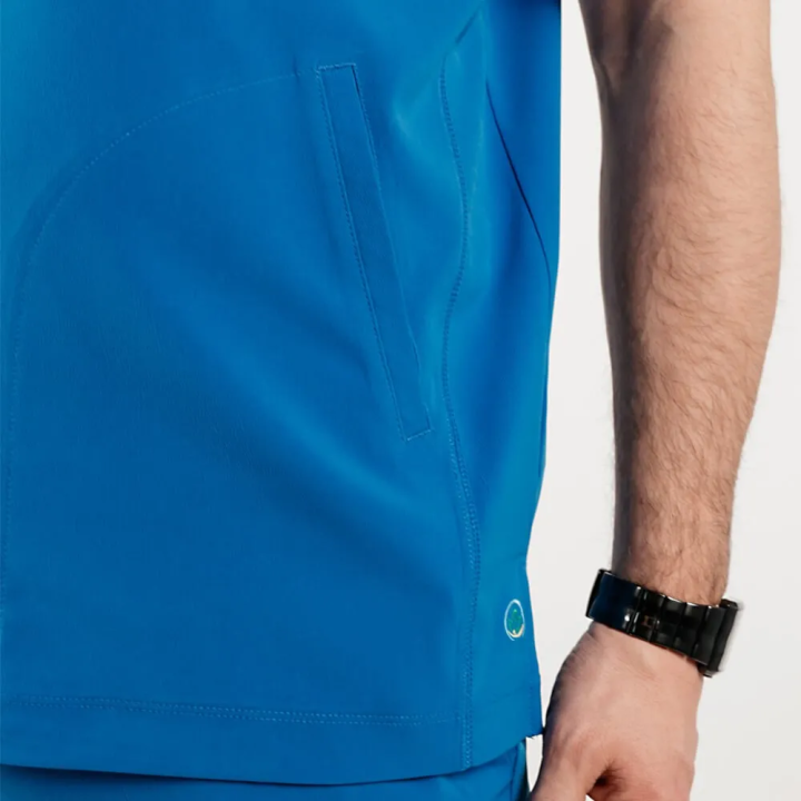 Bluza medicala Lotus Flex, stretch, albastru royal, TS-NP9 - imagine 5