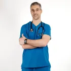 Costum medical Lotus Flex, stretch, albastru royal, TS-NP9 TS-SP9