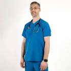 Costum medical Lotus Flex, stretch, albastru royal, TS-NP9 TS-SP9