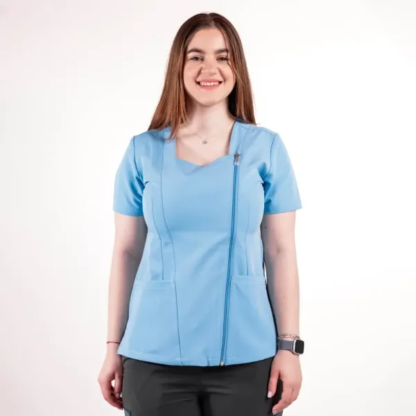 Costum medical Lotus Flex, stretch, albastru ciel/bleumarin, TRS-NP11 TRS-SP4-V3