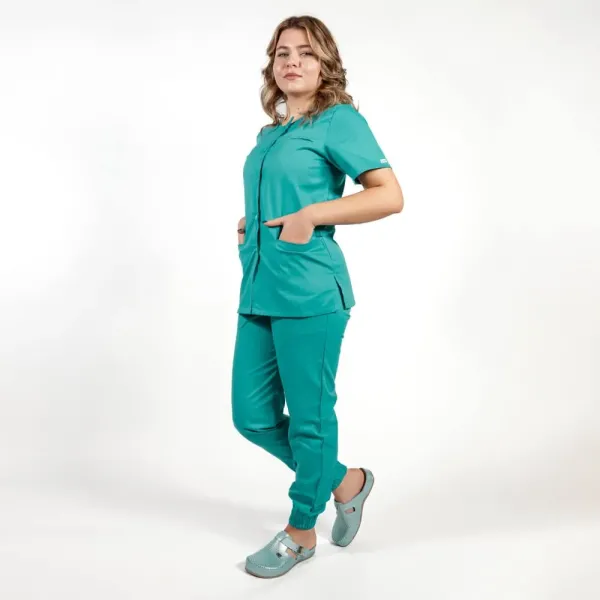 bluza asimetrica cu capse