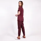 pantaloni cu elastic in talie si manseta