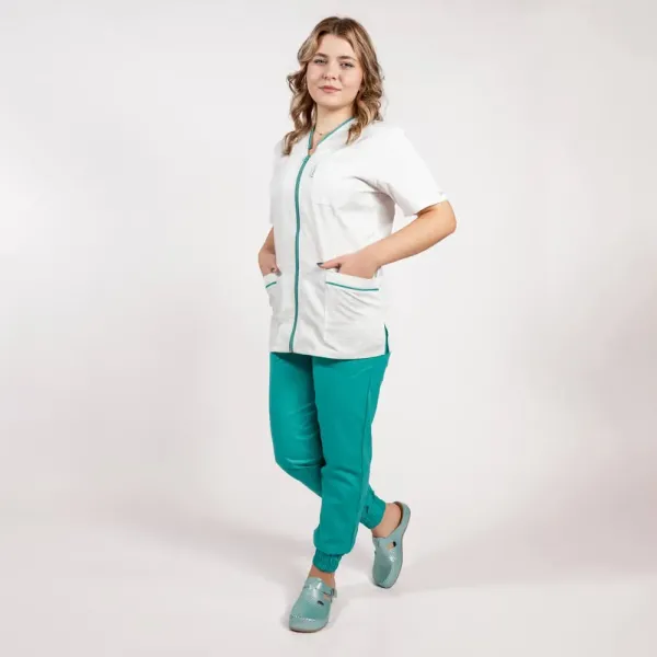 pantaloni cu elastic si manseta