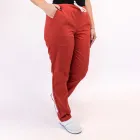 Costum Lotus 1, bluza kimono, pantaloni cu snur, rosu