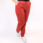 Costum Lotus 1, bluza kimono, pantaloni cu snur, rosu