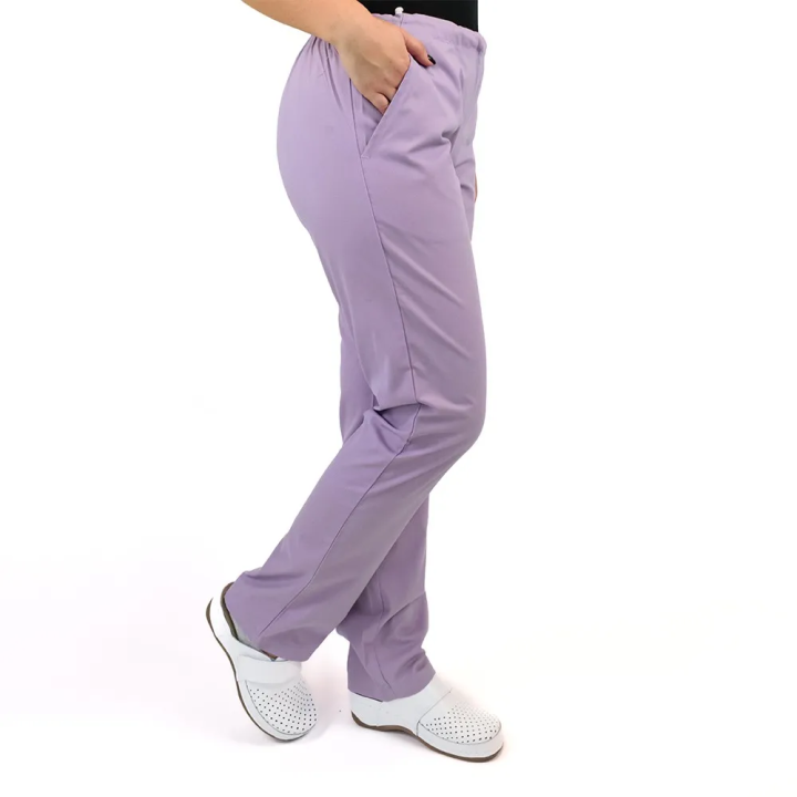 Costum Lotus 1, bluza kimono, pantaloni cu snur, lila - imagine 7