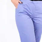 Pantalon unisex Lotus 1, cu snur, albastru ciel