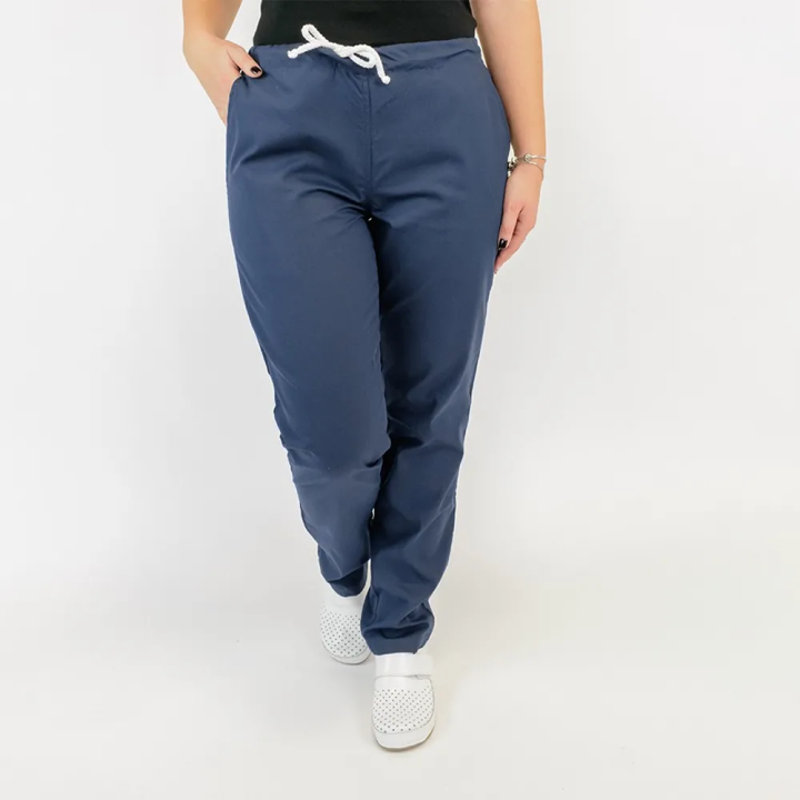 Costum Lotus 1, bluza kimono, pantaloni cu snur, bleumarin - imagine 10