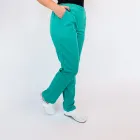 Pantalon unisex Lotus 1, cu snur, turcoaz