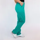 Pantalon unisex Lotus 1, cu snur, turcoaz