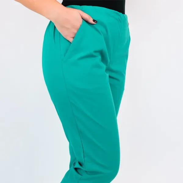 Pantalon unisex Lotus 1, cu snur, turcoaz