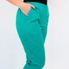 Pantalon unisex Lotus 1, cu snur, turcoaz