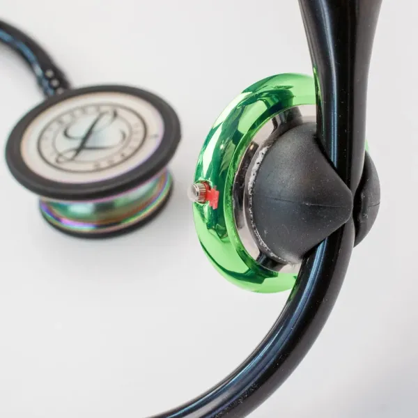Ceas pentru doctori, cu prindere pe stetoscop, Lotus, verde