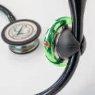 Ceas pentru doctori, cu prindere pe stetoscop, Lotus, verde