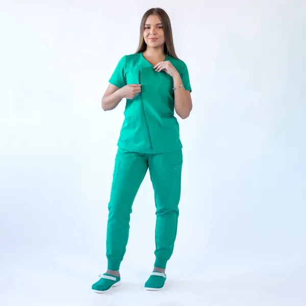 Costum medical Lotus Flex, stretch, verde chirurgical, TRS-JK1 TRS-SP4-V3