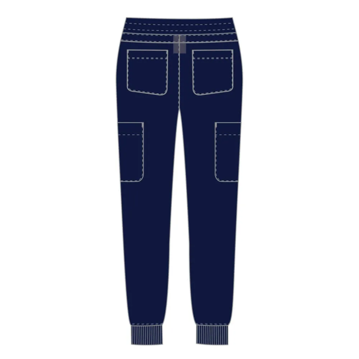 Pantaloni medicali Lotus Flex, stretch, cu snur, albastru deschis, TRS-SP4-V3 - imagine 5