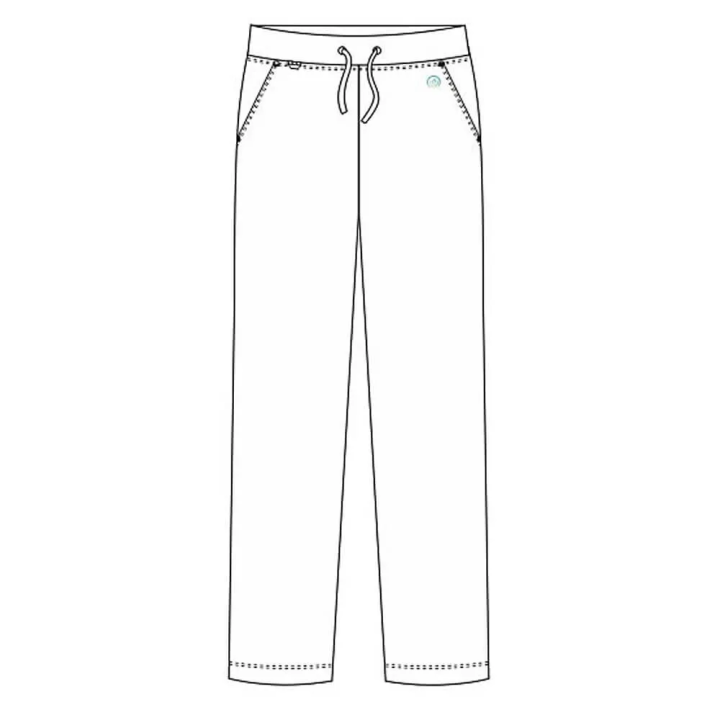 Pantaloni medicali Lotus Flex, stretch, cu snur, alb, TRS-SP9 - imagine 6