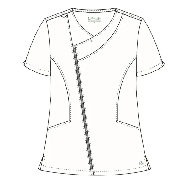 Bluza medicala Lotus Flex, stretch, turcoaz inchis, TRS-JK1