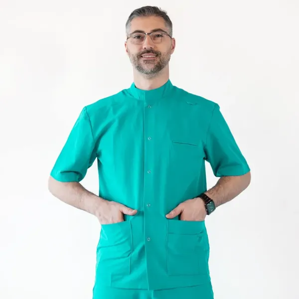 Bluza medicala cu capse