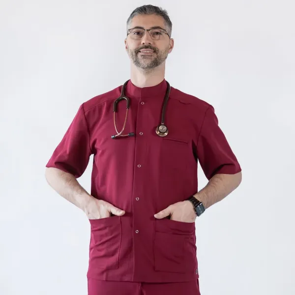 Bluza medicala cu capse