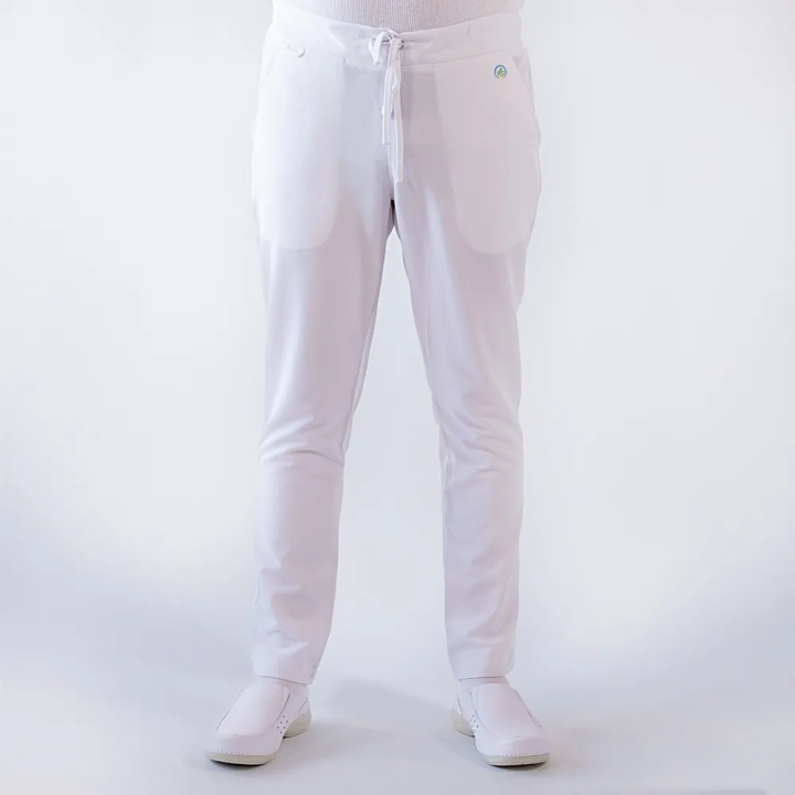 Costum medical Lotus Flex, stretch, alb, TRS-JK7 TRS-SP9 - imagine 6