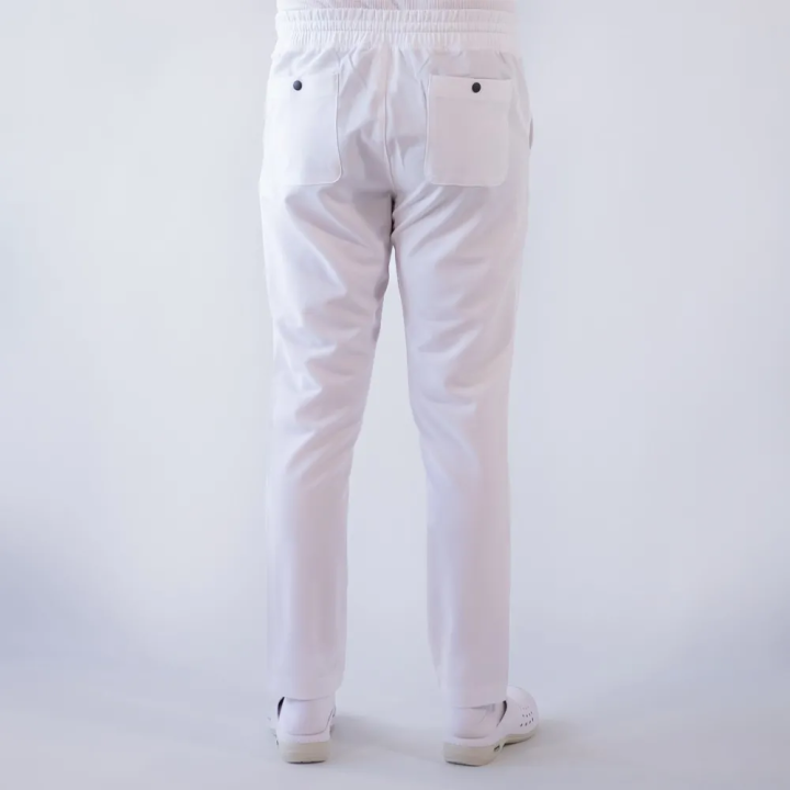 Costum medical Lotus Flex, stretch, alb, TRS-JK7 TRS-SP9 - imagine 8