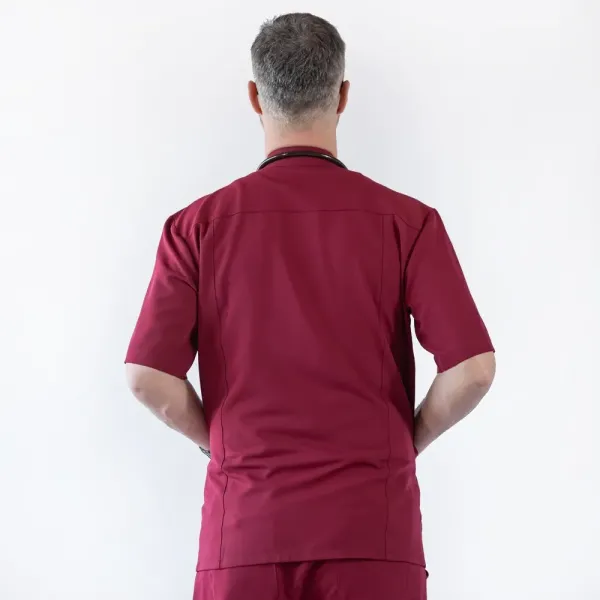 Costum medical Lotus Flex, stretch, visiniu, TRS-JK7 TRS-SP9