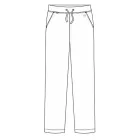 Pantaloni medicali Lotus Flex, stretch, cu snur, visiniu, TRS-SP9