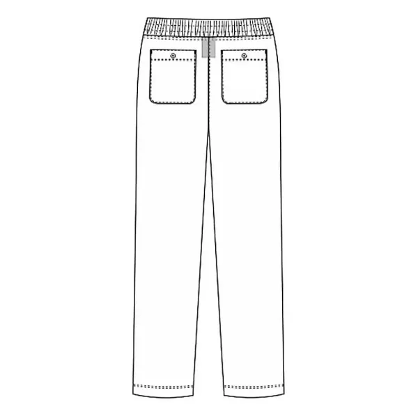 Pantaloni medicali Lotus Flex, stretch, cu snur, visiniu, TRS-SP9