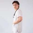 Costum medical Lotus Flex, stretch, alb, TRS-NP16 TRS-SP9