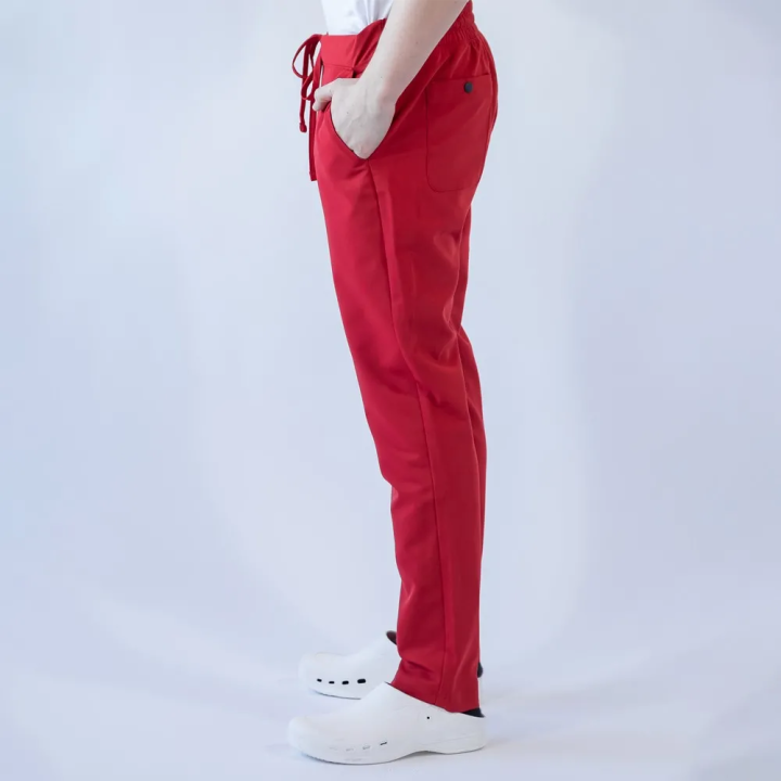 Costum medical Lotus Flex, stretch, rosu, TRS-NP16 TRS-SP9 - imagine 10