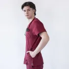 Costum medical Lotus Flex, stretch, visiniu, TRS-NP23 TRS-SP9