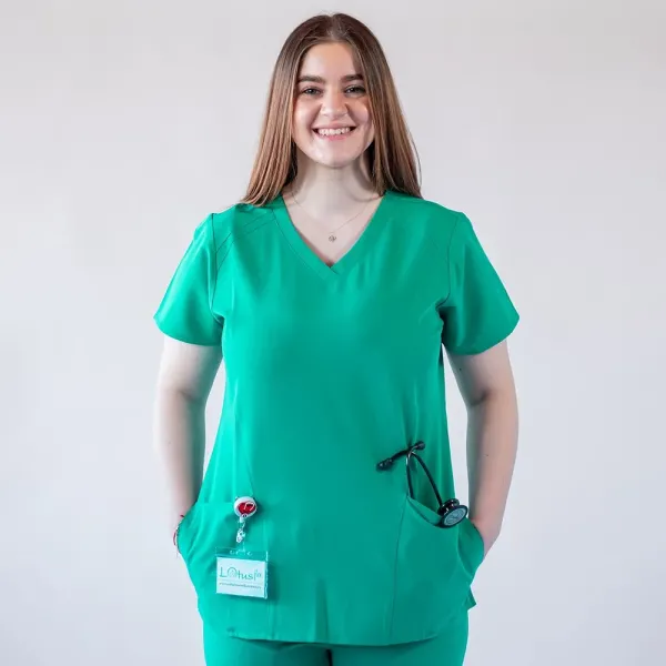 Costum medical Lotus Flex, stretch, verde chirurgical, TRS-NP24 TRS-SP9
