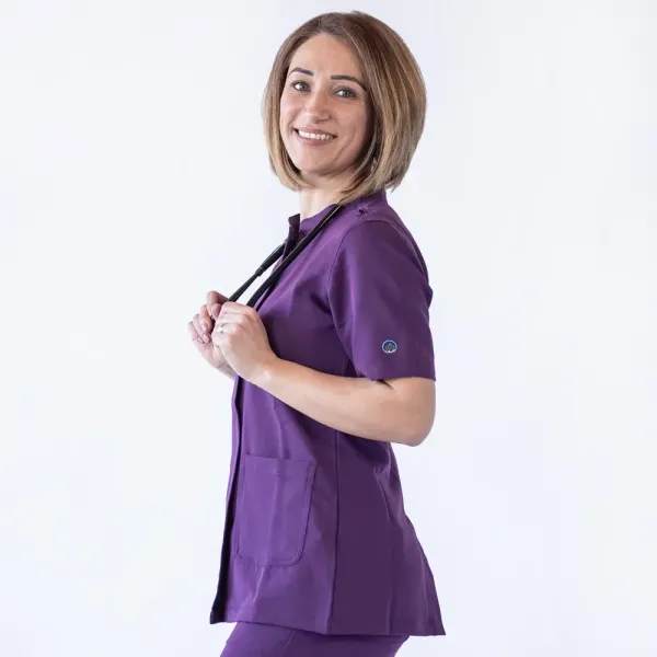 Costum medical Lotus Flex, stretch, wine, TRS-JK8 TRS-SP9