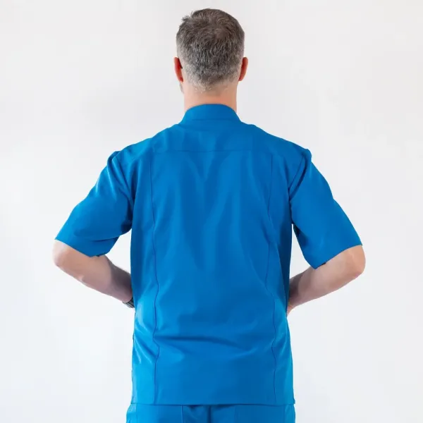 Costum medical Lotus Flex, stretch, albastru royal, TRS-JK7 TRS-SP9