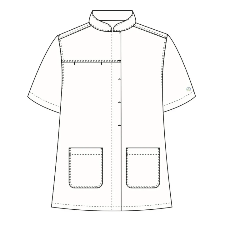 Bluza medicala Lotus Flex, stretch, turcoaz inchis, TRS-JK8 - imagine 4