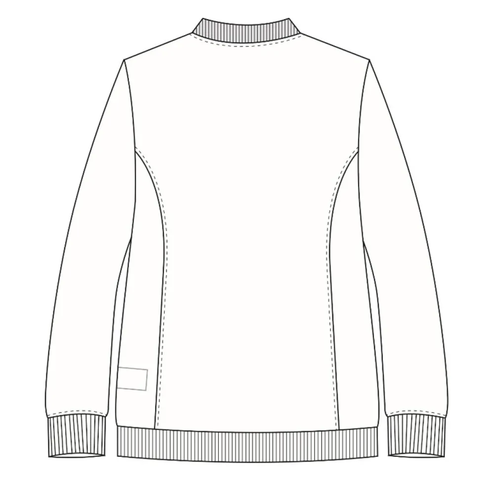 Jacheta medicala cu fermoar Lotus Flex, stretch, albastru ciel, TRS-JK10 - imagine 9