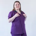 Bluza medicala Lotus Flex, stretch, wine, TRS-JK1