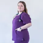 Bluza medicala Lotus Flex, stretch, wine, TRS-JK1