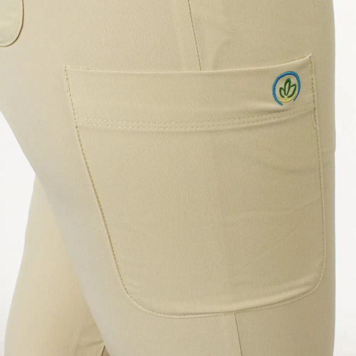 Pantaloni medicali Lotus Flex, stretch, cu snur, bej, RTS-SP3 - imagine 5