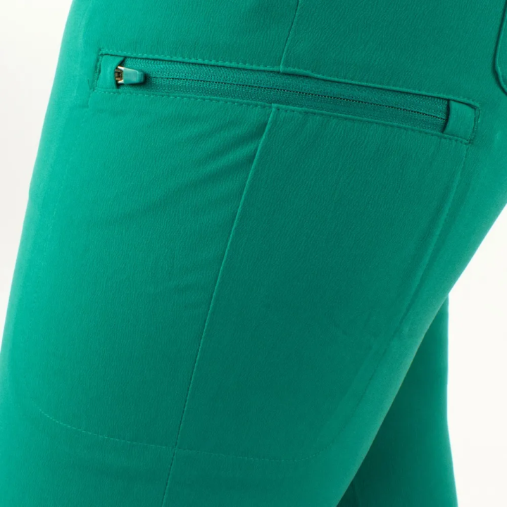Pantaloni medicali Lotus Flex, stretch, cu snur, verde Hunter, RTS-SP3 - imagine 6