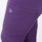 Pantaloni medicali Lotus Flex, stretch, cu elastic si snur, wine, RTS-SP6