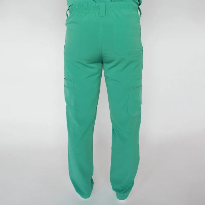 Pantaloni medicali Lotus Flex, stretch, pentru barbati, verde chirurgical deschis, TS-KH2 - imagine 2